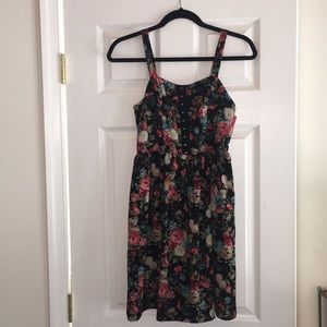 Floral Print Skater Dress